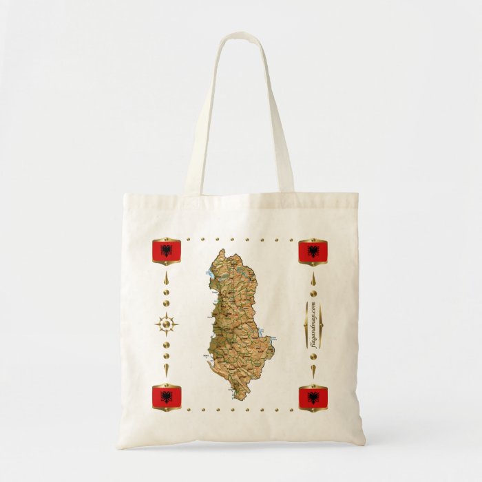 Albania Map + Flags Bag