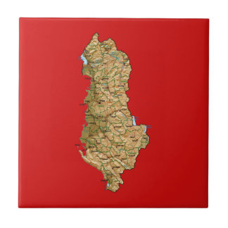 Albania Map Tile