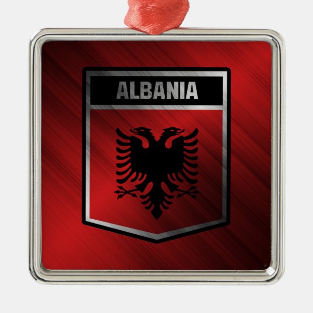 Albania Metal Ornament (Front)