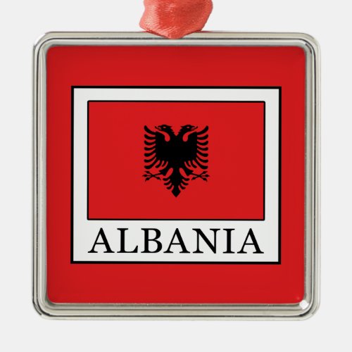 Albania Metal Ornament
