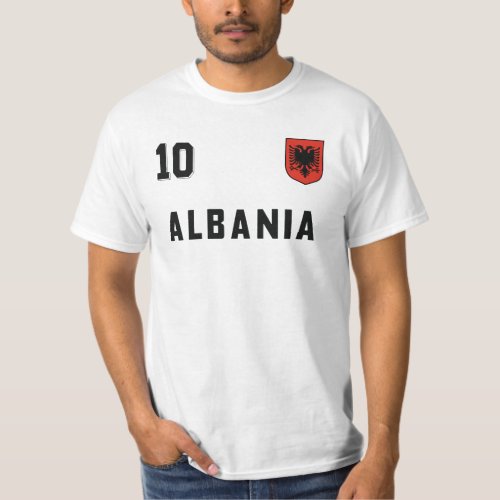 Albania National Football Team Soccer Retro Jersey T_Shirt