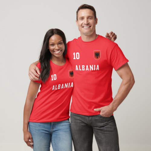 Albania National Football Team Soccer Retro Jersey T_Shirt