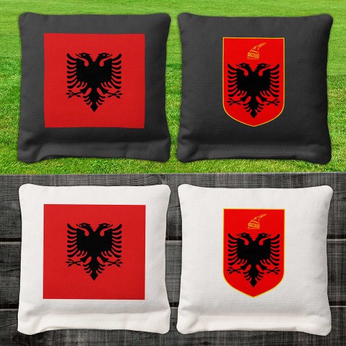 Albania patriotic bags Albanian Flag Cornhole Bags