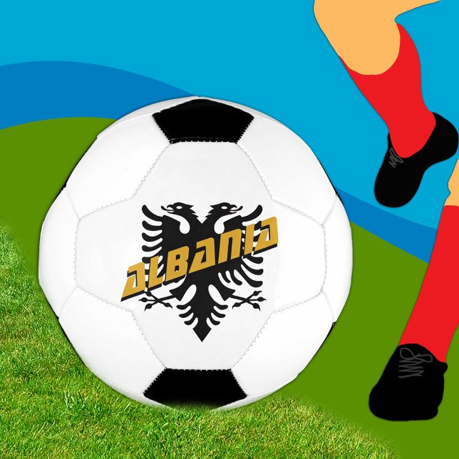 Albania Patriotic Football & Albanian Flag Soccer Ball (Creator Uploaded)