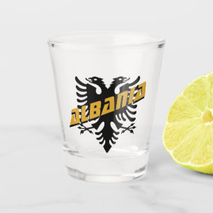 Albania Patriotic party & Albanian Flag Shot Glass