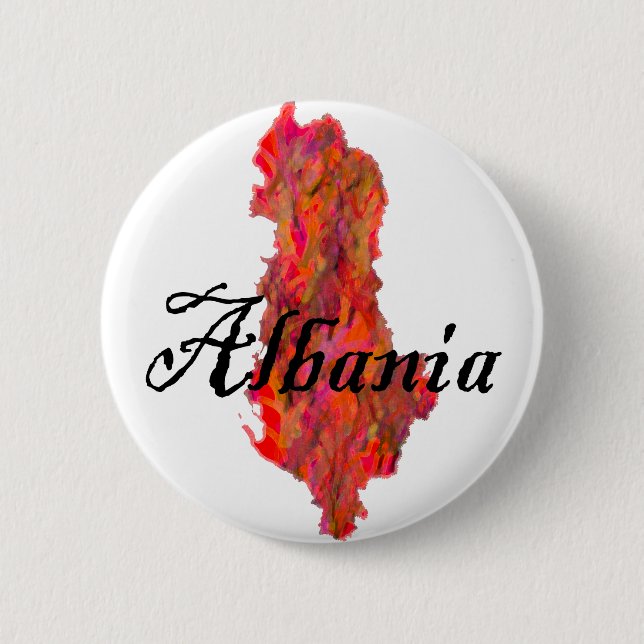 Albania Pinback Button (Front)