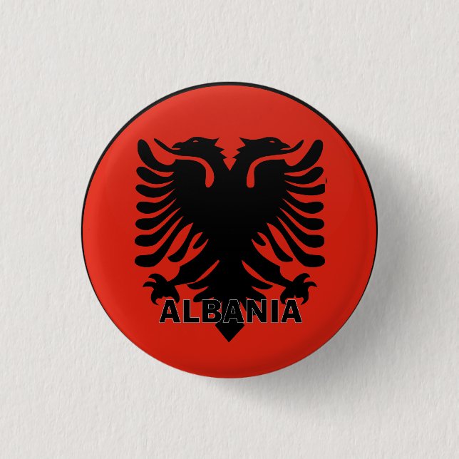 Albania Pinback Button (Front)