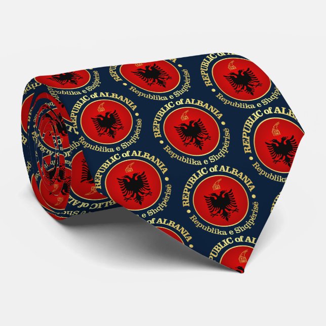 Albania (rd) neck tie (Rolled)