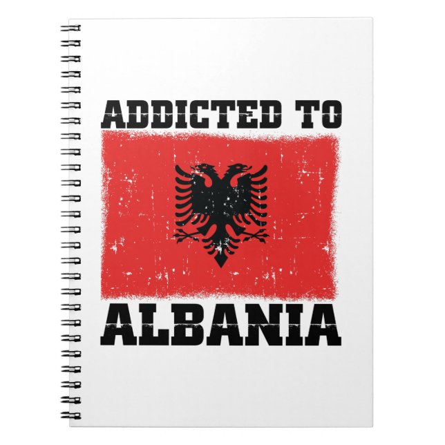 Albania Sayings | Albanian Vacation Gift Ideas Notebook (Front)