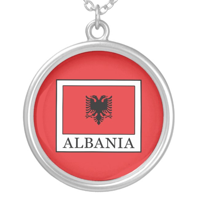 Albania Silver Plated Necklace (Front)