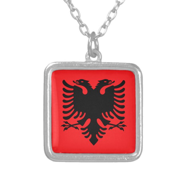 Albania Silver Plated Necklace (Front)