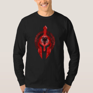 Albania Spartan Helmet Albanian Sparta Gladiator F T-Shirt