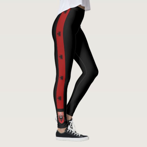 Albania stripes flag leggings