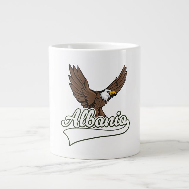 Albania travel logo giant coffee mug (Front)
