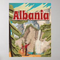Albania Vintage Travel Poster