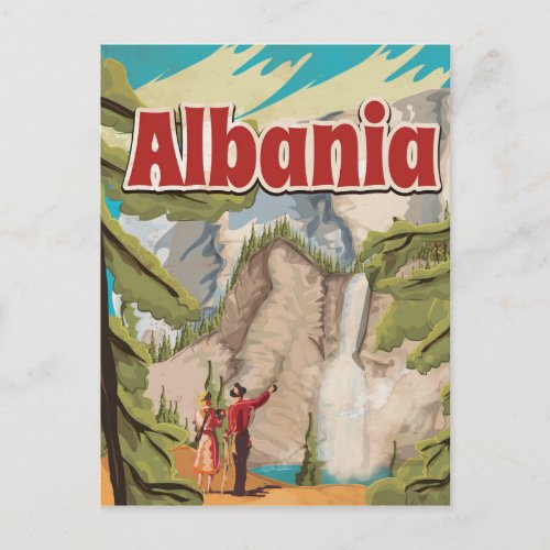 Albania Vintage Travel Poster Postcard