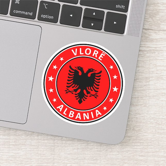 Albania, Vlorë Sticker (Detail)