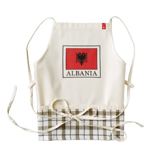 Albania Zazzle HEART Apron