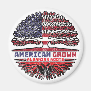 Albanian Albania US American USA United States Magnet
