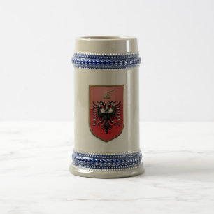 Albanian Coat of arms Beer Stein