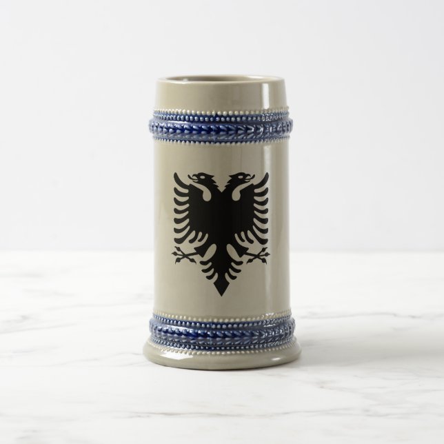 Albanian Coat of arms Beer Stein (Center)