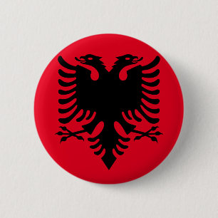 Albanian Coat of arms Button
