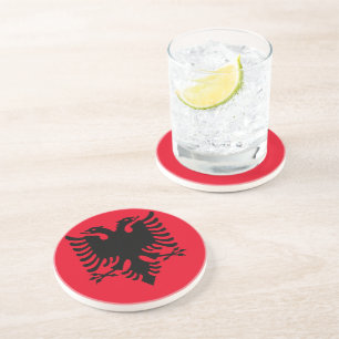 Albanian Coat of arms Drink Coaster