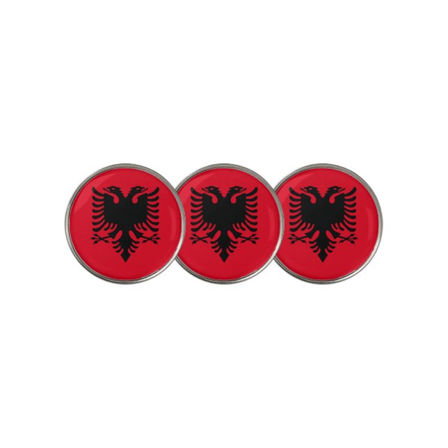 Albanian Coat of arms Golf Ball Marker (3 Up)
