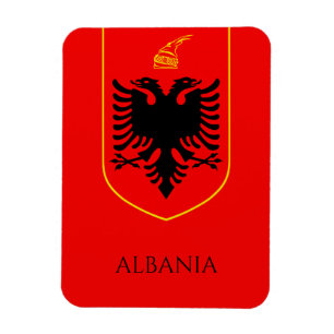 Albanian Coat Of Arms National Heritage Art Magnet