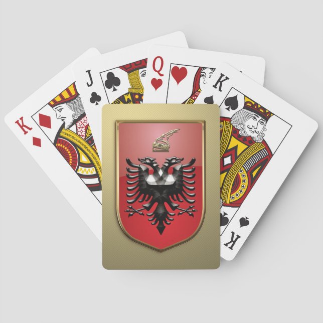 Albanian Coat of arms Poker Cards (Back)