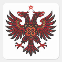  Albanian Double Headed Eagle Ethnic Art Die-Cut 
