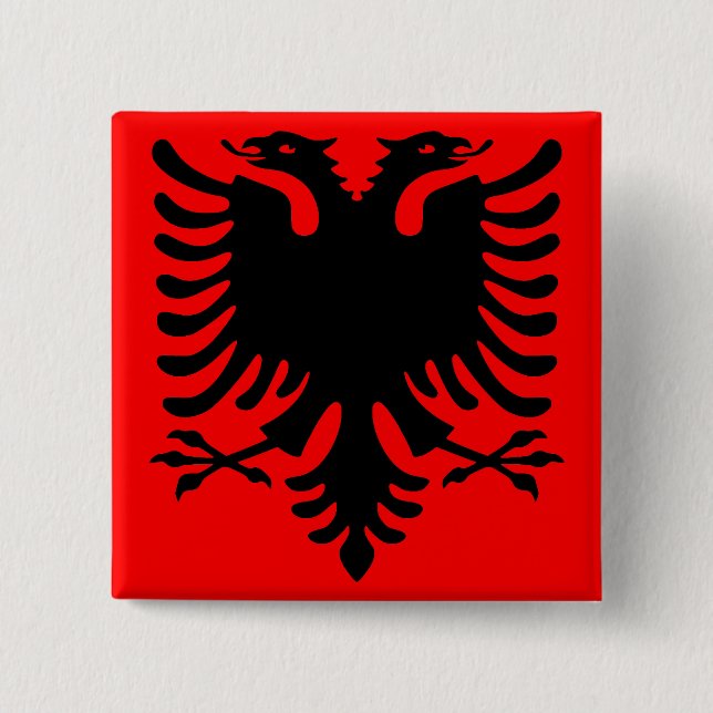 Albanian Eagle Button (Front)