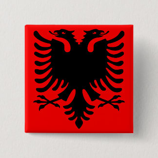 Albanian Eagle Button