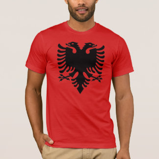 Albanian Eagle gray pixel T-Shirt