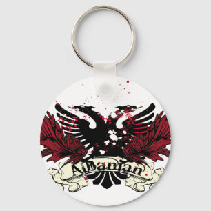 albanian eagle keychain