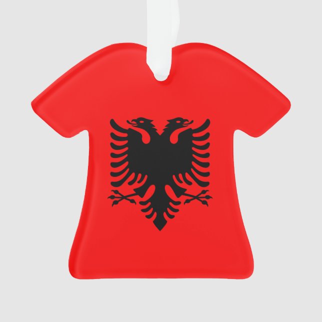 Albanian Eagle Patriotic Ornament (Front)