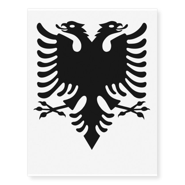 albanian eagle temporary tattoos (Front)