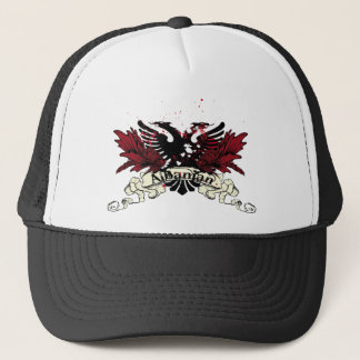 albanian eagle trucker hat