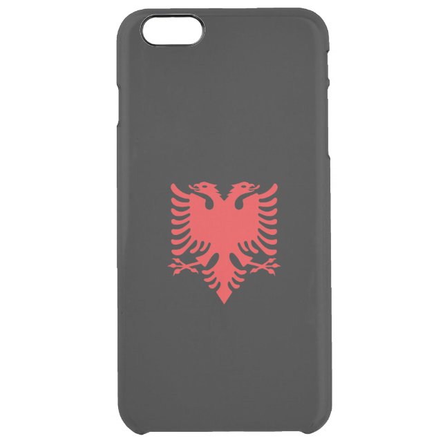 Albanian eagle uncommon iPhone case (Back)
