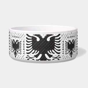 Albanian flag 3 bowl