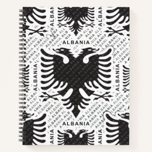 Albanian flag 3 notebook