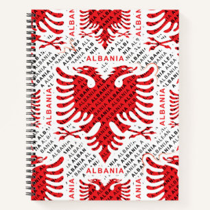 Albanian flag 4 notebook