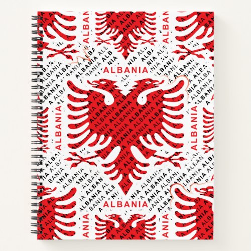 Albanian flag 4 notebook