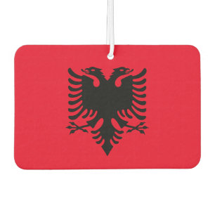 Albanian flag air freshener