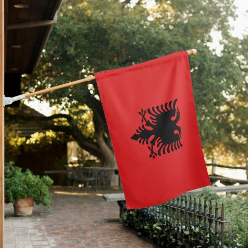 Albanian Flag  Albania country House flag sports