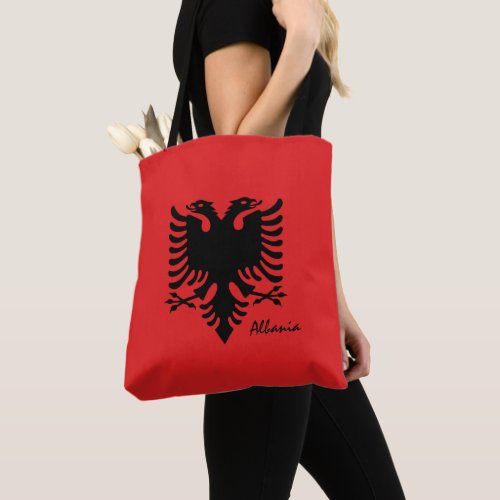 Albanian flag  Albania fashion sports fans Tote Bag