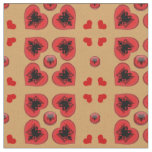 Albanian Flag &amp; Albania Heart fashion Fabric