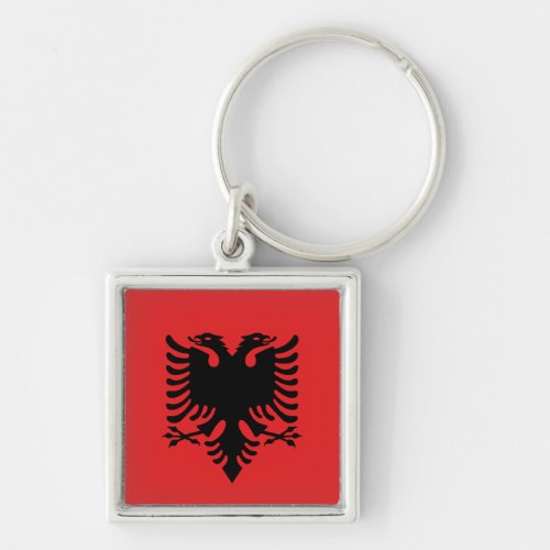 Albanian flag  Albania holiday travel sports Keychain