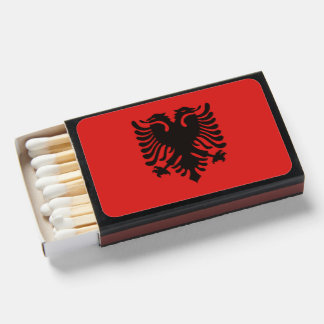 Albanian Flag All Over Matchboxes