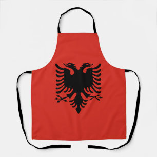 Albanian flag apron